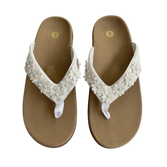 Revitalign Orthotic Thong Sandals Yumi Havana - Picture 1 of 10